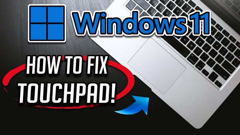 Fix Touchpad Problems in Windows 11