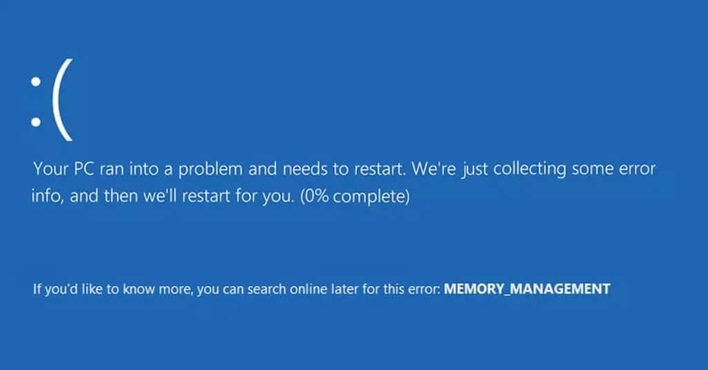 Code Memory Management BSOD