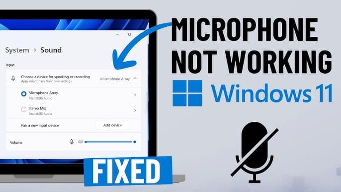 Microphone Not Working On Windows